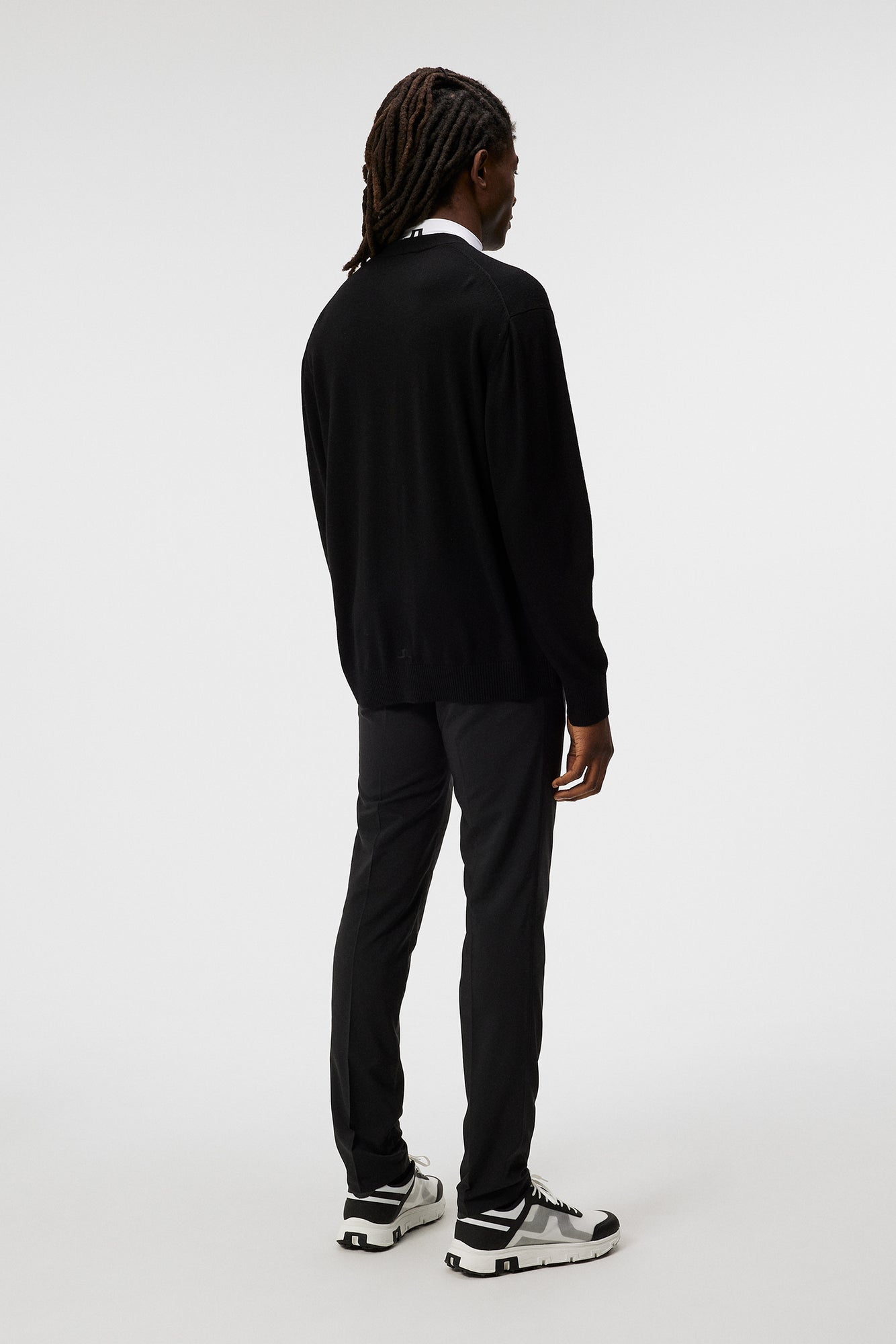 Men | Lucas Knitted Cardigan | Black (V1)