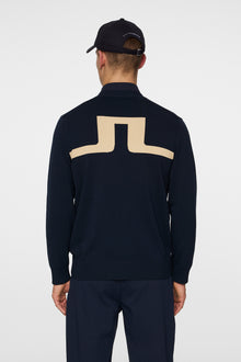 Men | Jarred Knitted Cardigan | JL Navy