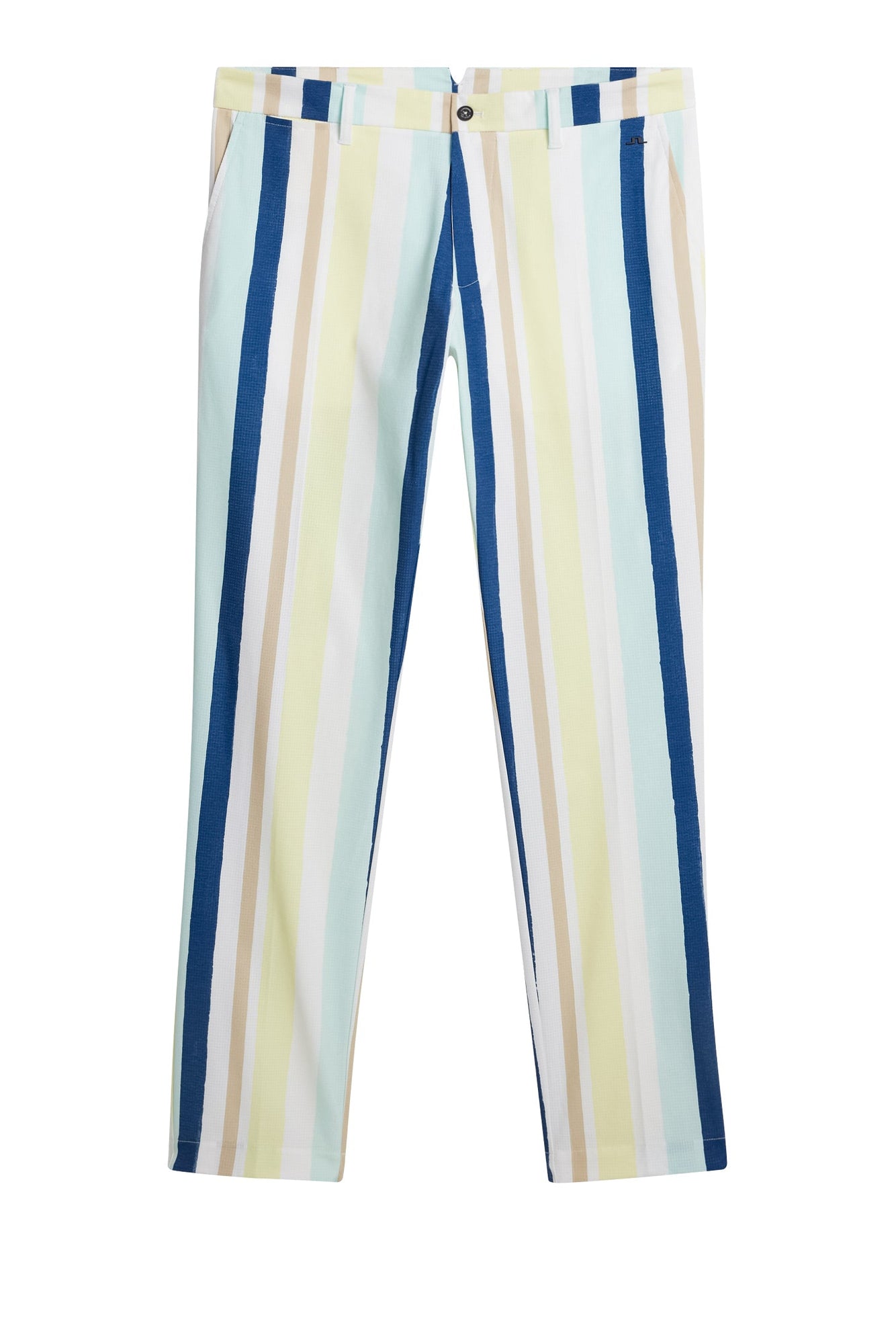 Tim Print Pant in Painted Stripe Wax Yellow by J.Lindeberg