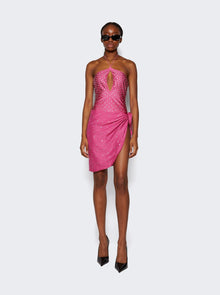 Women | Oséree | Gem Necklace Maillot | Flamingo Pink