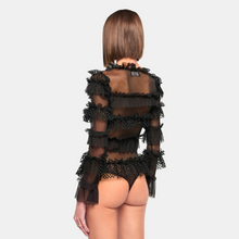 OW Collection Grace Bodysuit | Black Caviar