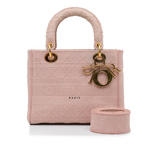 Dior | Pre-Owned Medium Canvas Cannage Lady D Lite | Pink