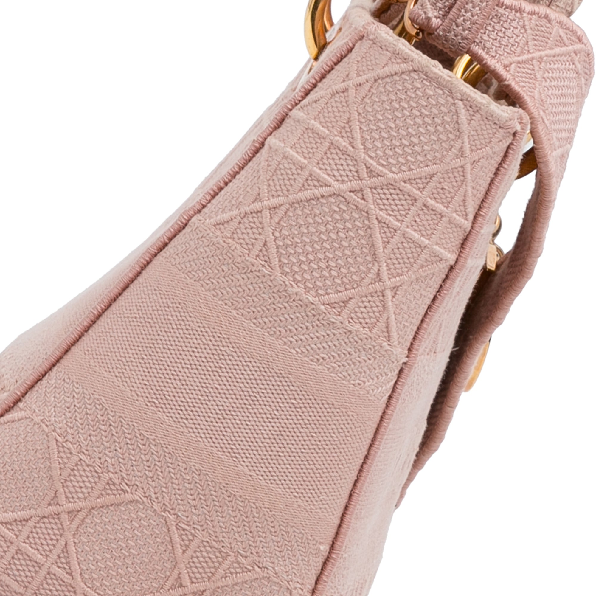 Dior | Pre-Owned Medium Canvas Cannage Lady D Lite | Pink