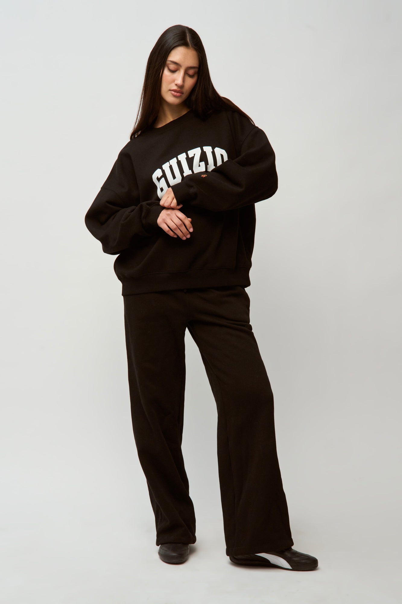 Womens | Guizio Fleece Crewneck | Black