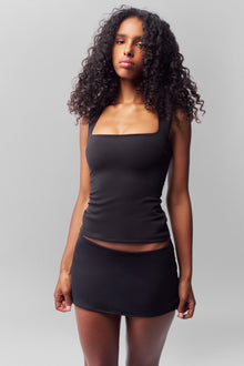 Womens | Micro Mini Stretch Skirt | Black