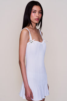 Womens | Penelope Plisse Dress | White