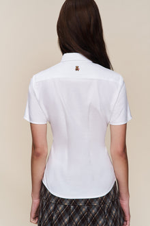 Womens | Classic Short Sleeve Oxford | White