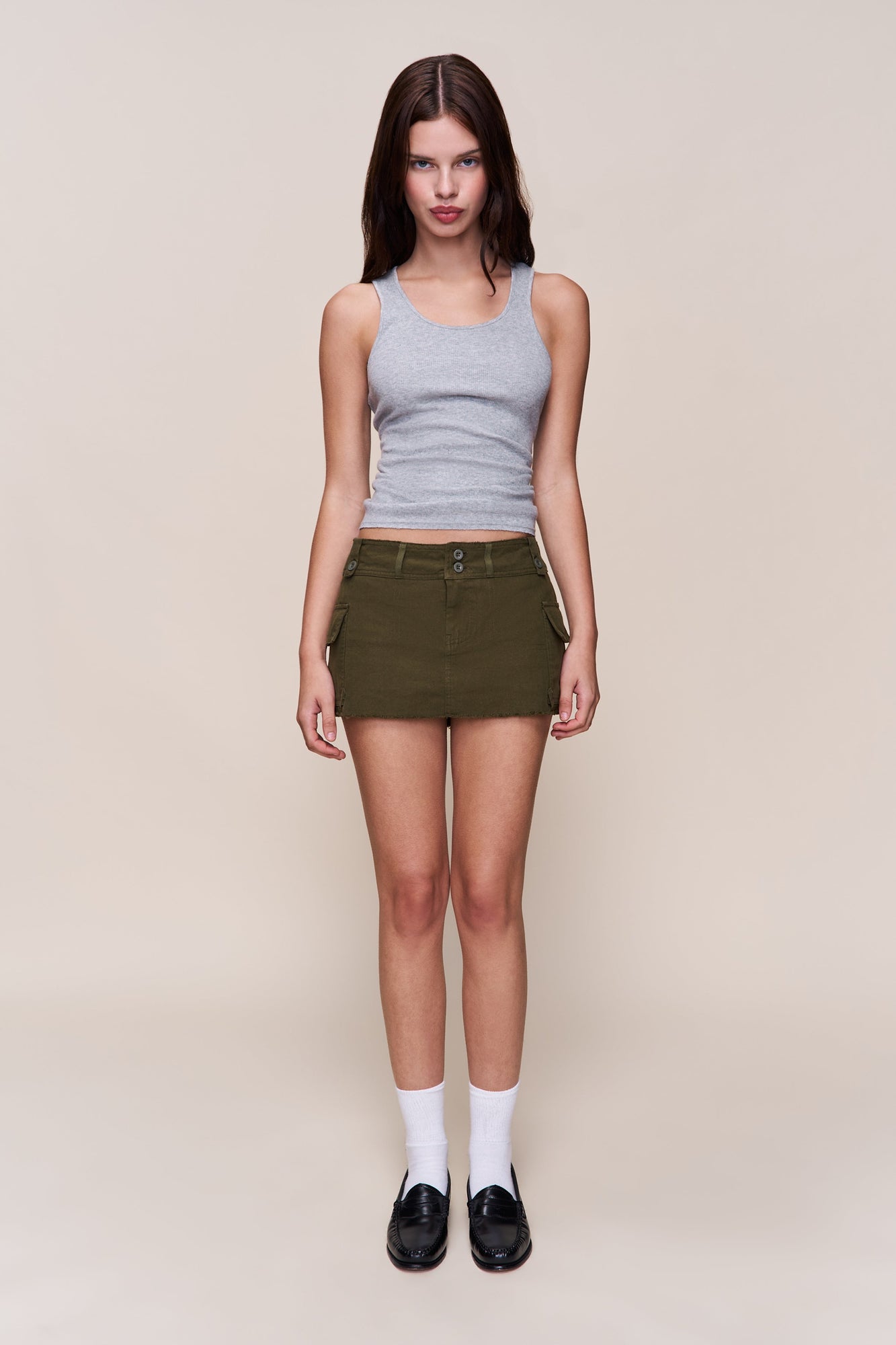 Womens | Jude Cargo Mini Skirt | Olive