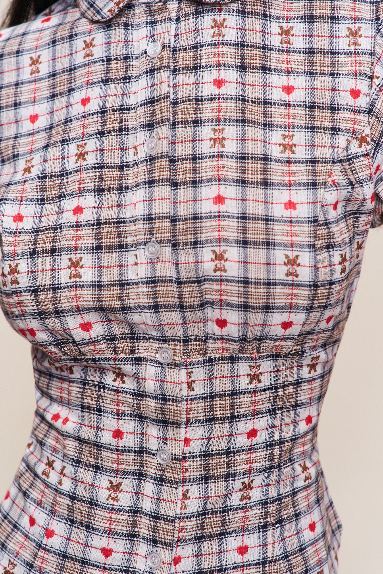 Womens | Liana Plaid Top | Bear Plaid