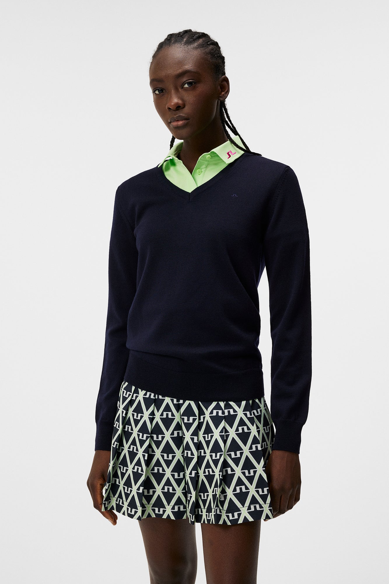 Women | Amaya Knitted Sweater | JL Navy (V1)