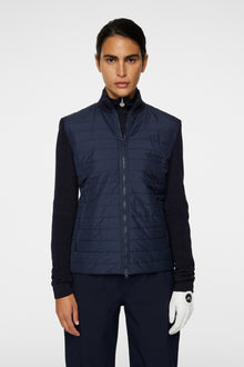 Women | Wren Knitted Hybrid Jacket | JL Navy