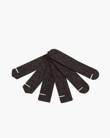 Maki Merino Wool Napkin Rings - 6 Pack | Charcoal