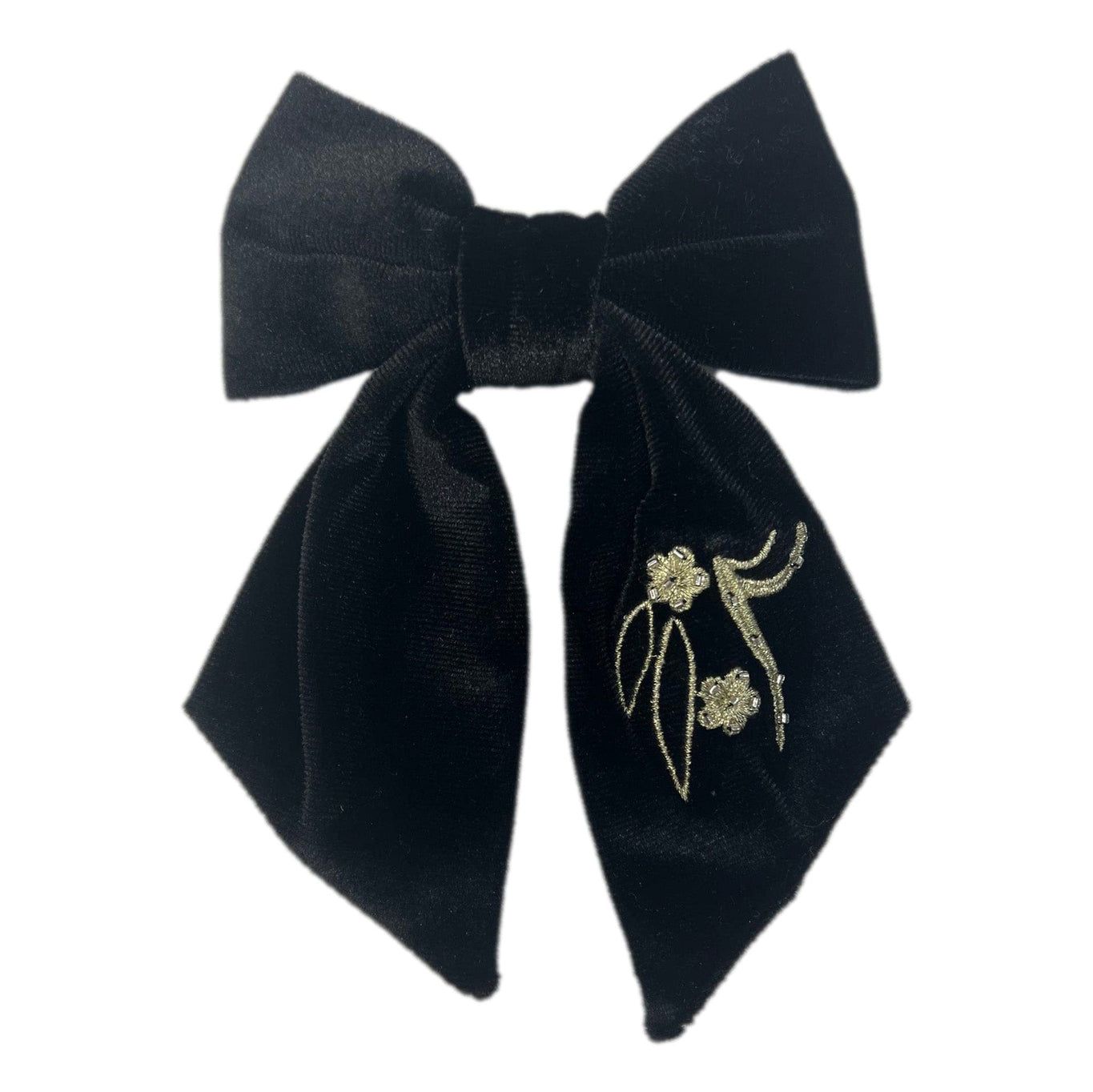 Girl | Aurora Velvet Hair Bow | Black
