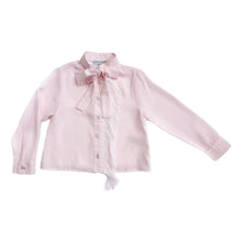 Girl | Crepe Fringe Blouse | Pink