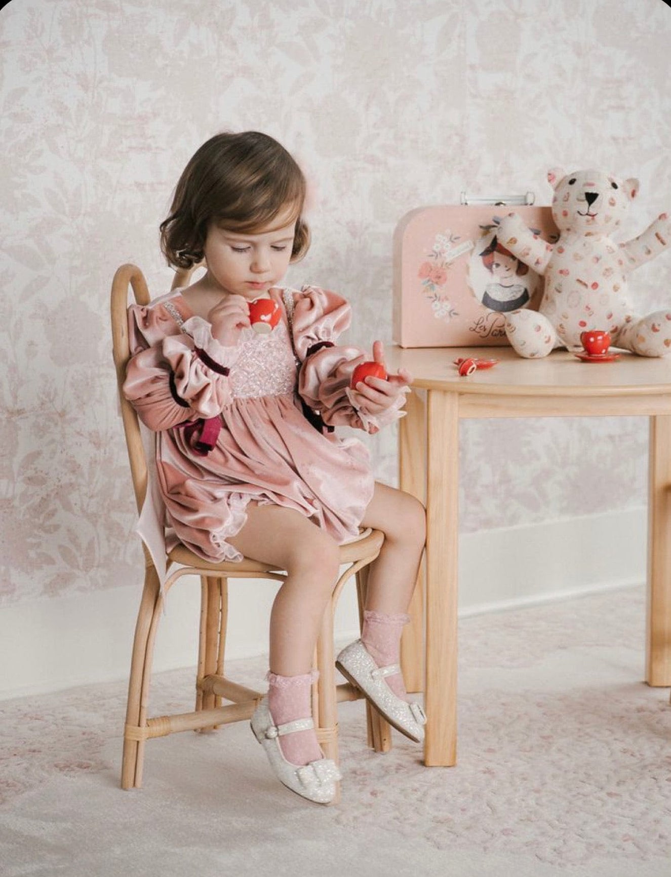 Girl | Juliette Velvet Romper