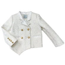 Girl | Lace Overlay Blazer | White