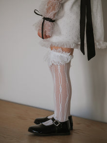 Girl | Lara Lace Socks | White