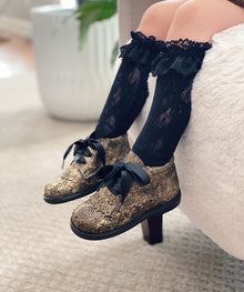 Girl | Lola Lace Socks | Black