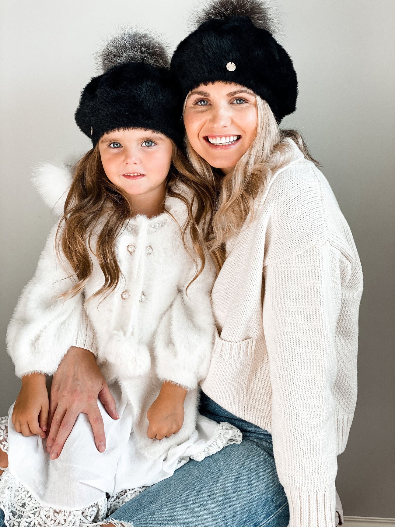 Girl | Milana Noir Kids Beret | Black
