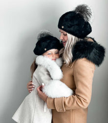 Girl | Milana Noir Kids Beret | Black
