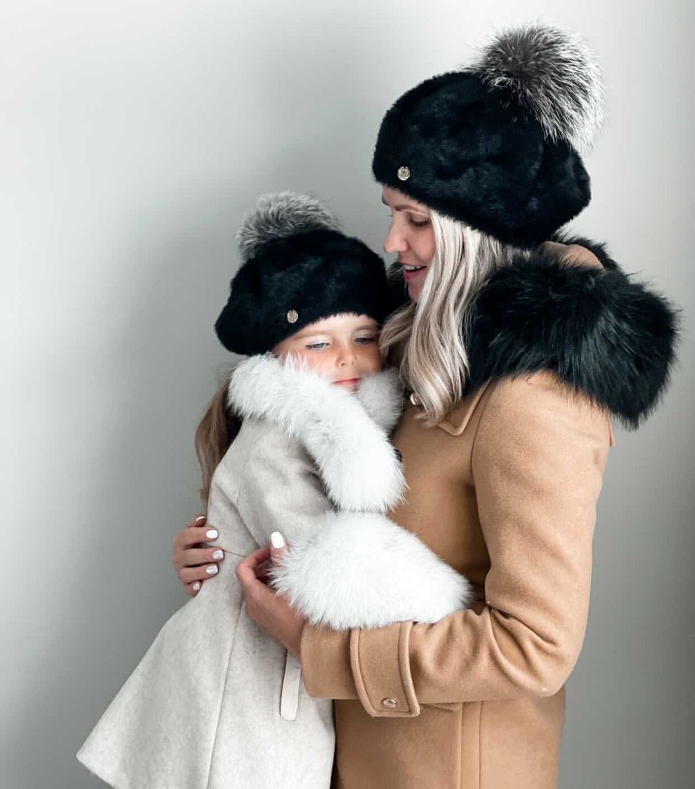 Girl | Milana Noir Kids Beret | Black