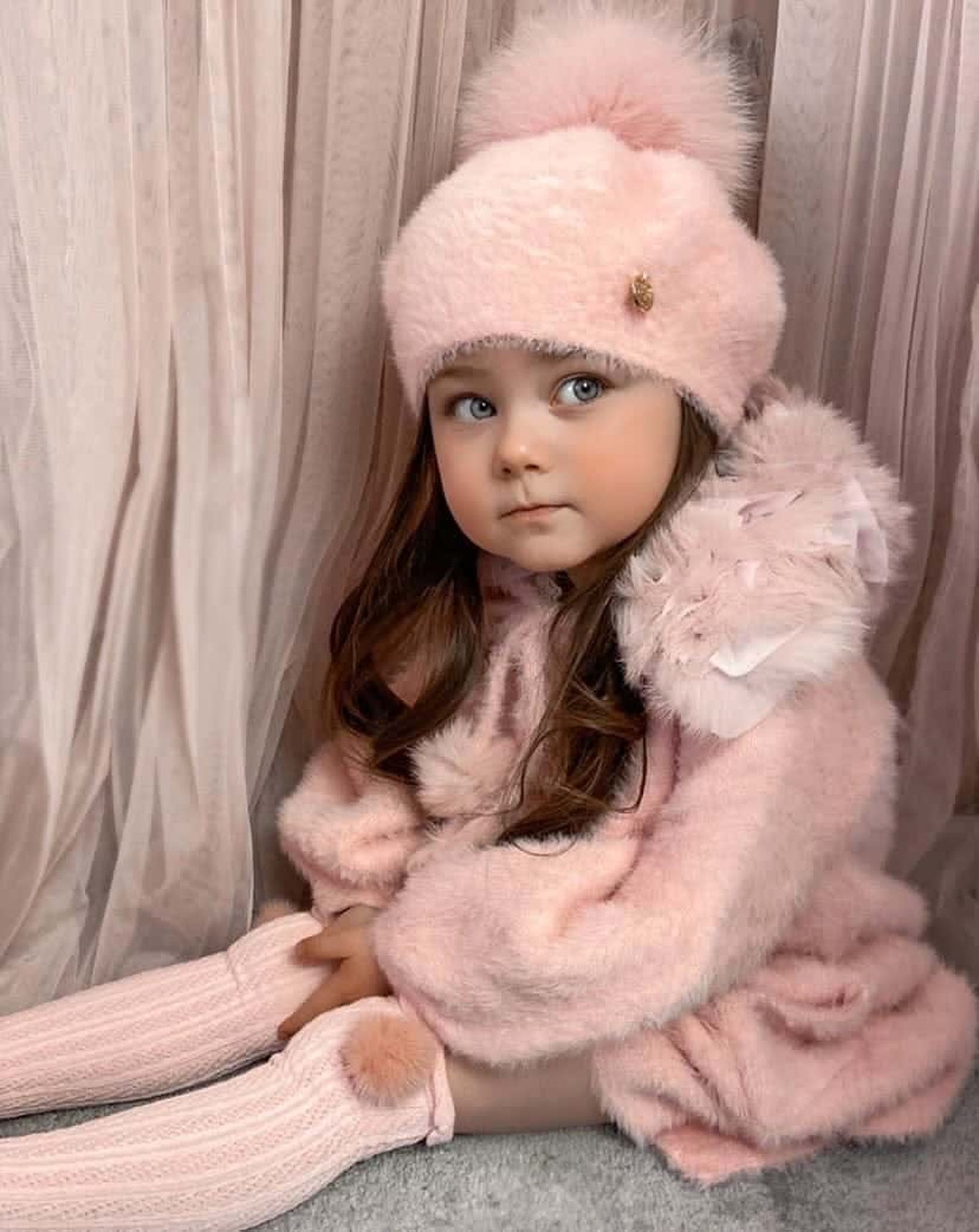 Girl | Milana Rose Beret | Pink