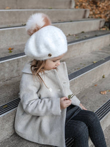 Girl | Milana Victoria Kids Beret | White