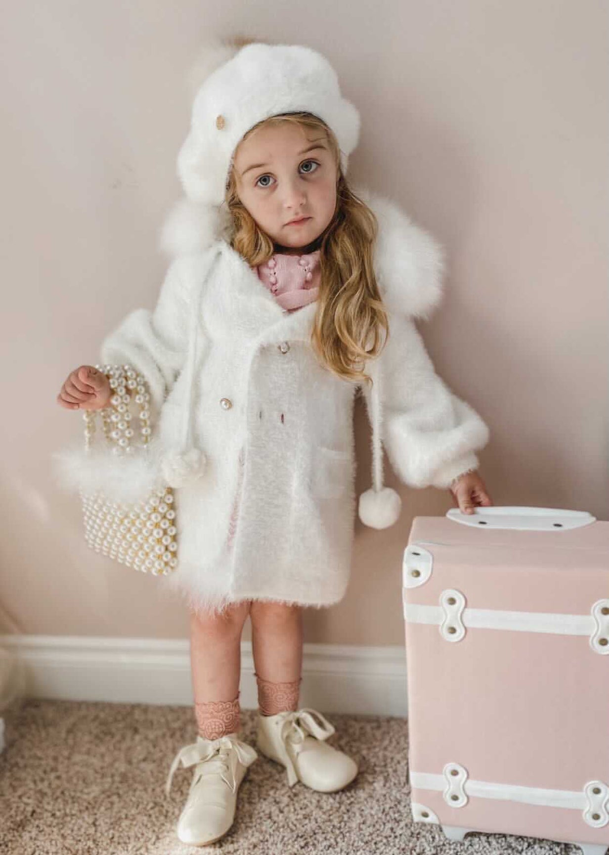 Girl | Milana Victoria Kids Beret | White