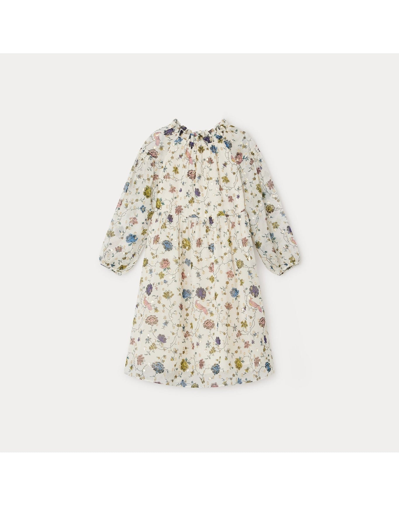 Girls | Bluebell Dress Flowers | 8Y | Ecru