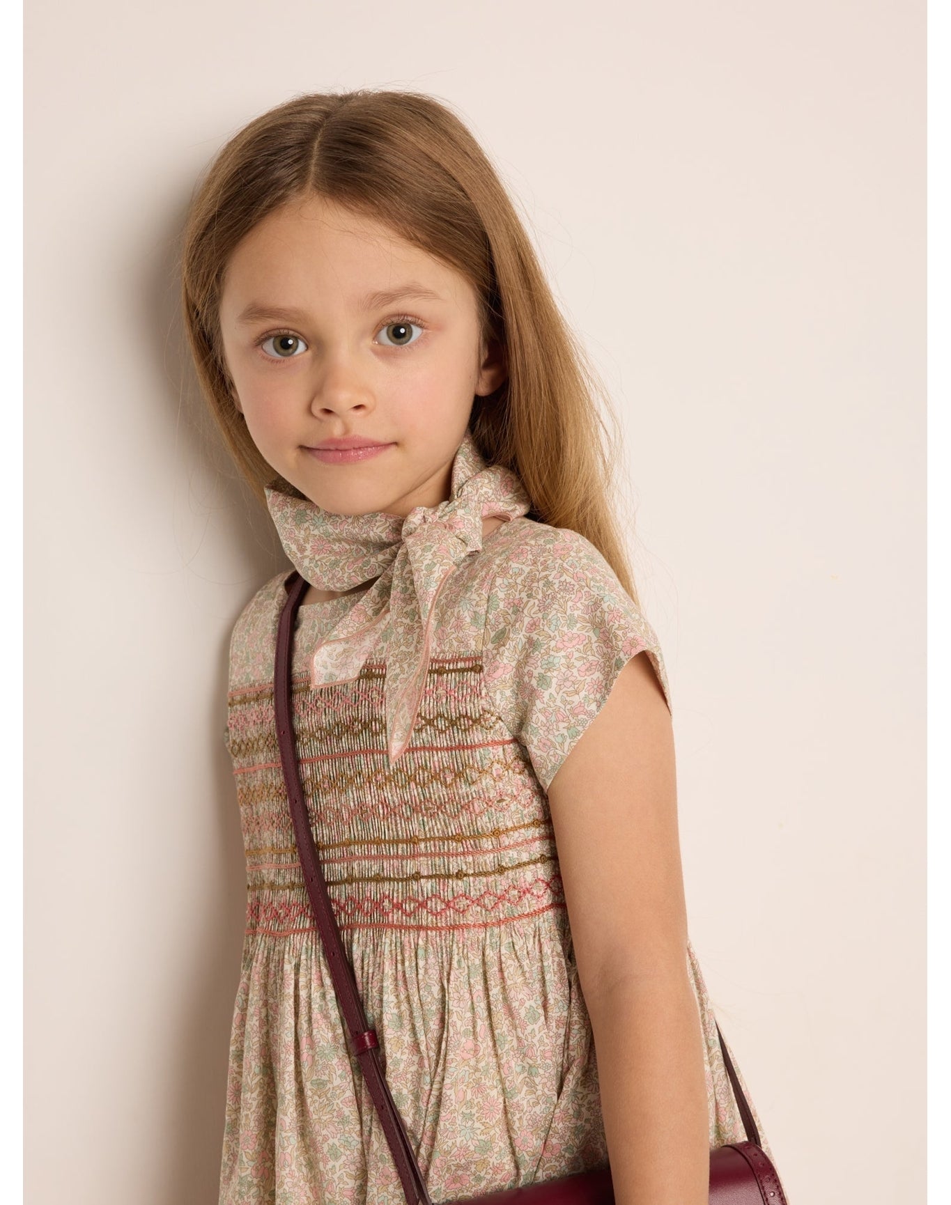 Girls | Cayati Scarf Flowers | Pink