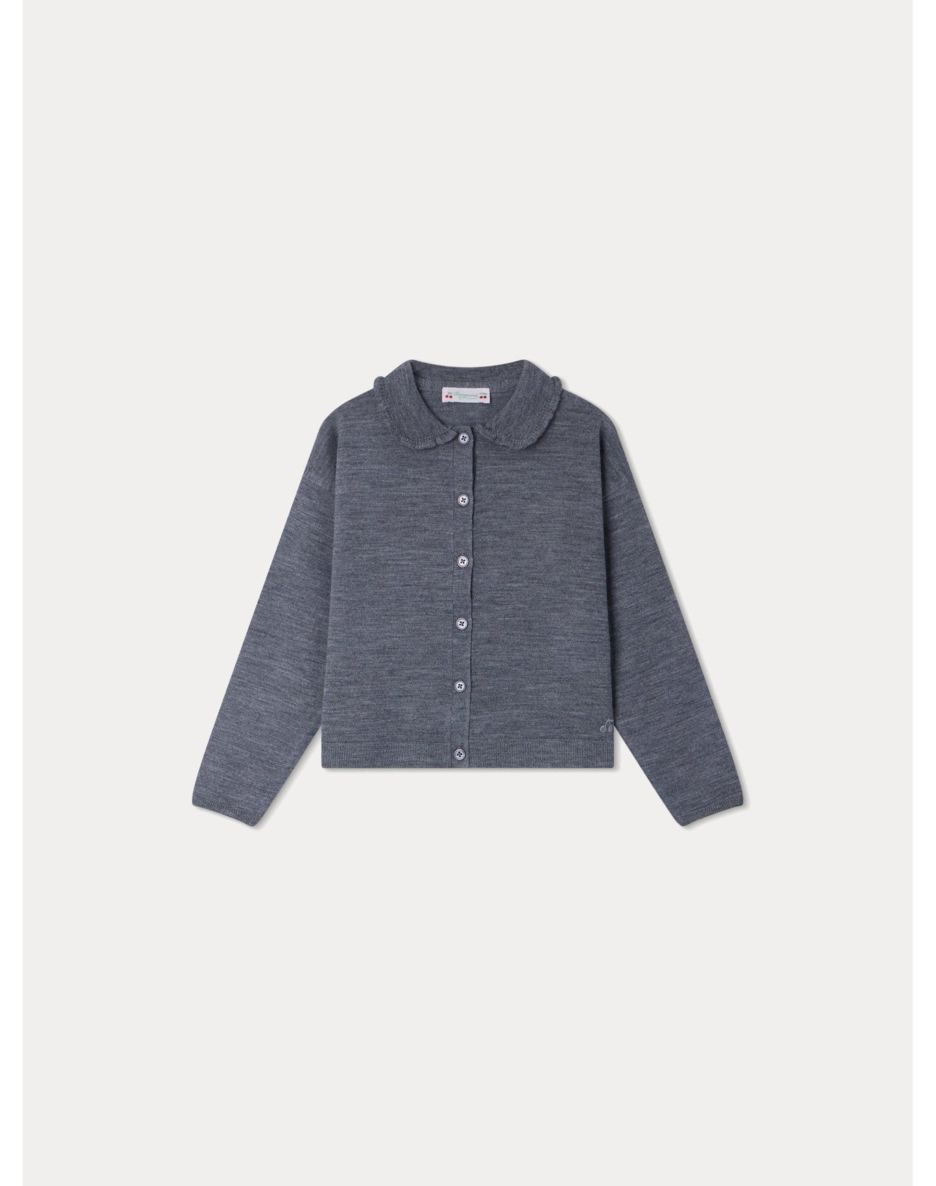 Girls | Diana Cardigan | Medium Heathered Gray