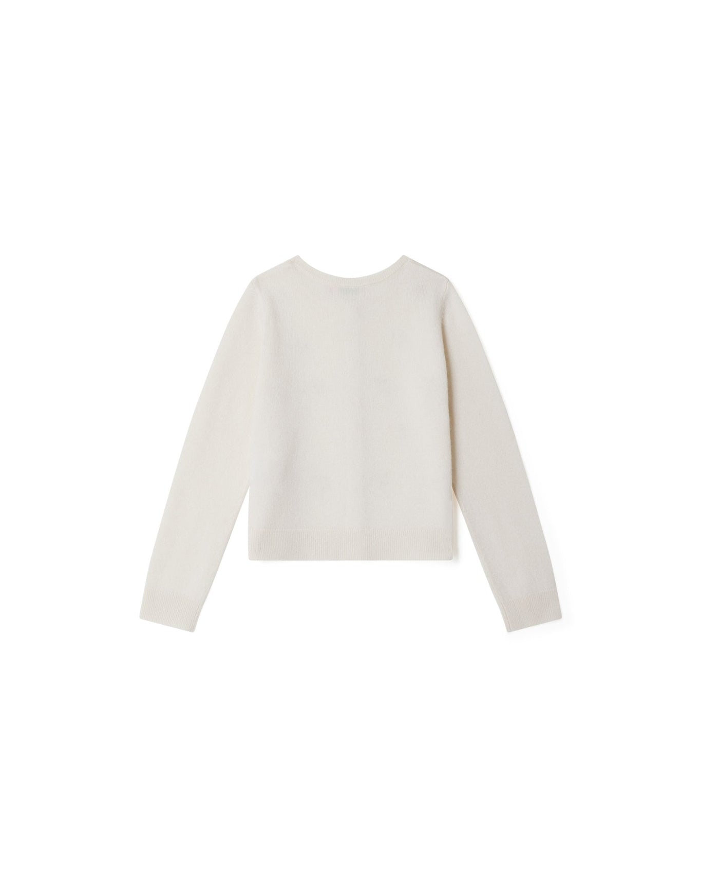 Girls | Embroidered Bead Cardigan | Milk White