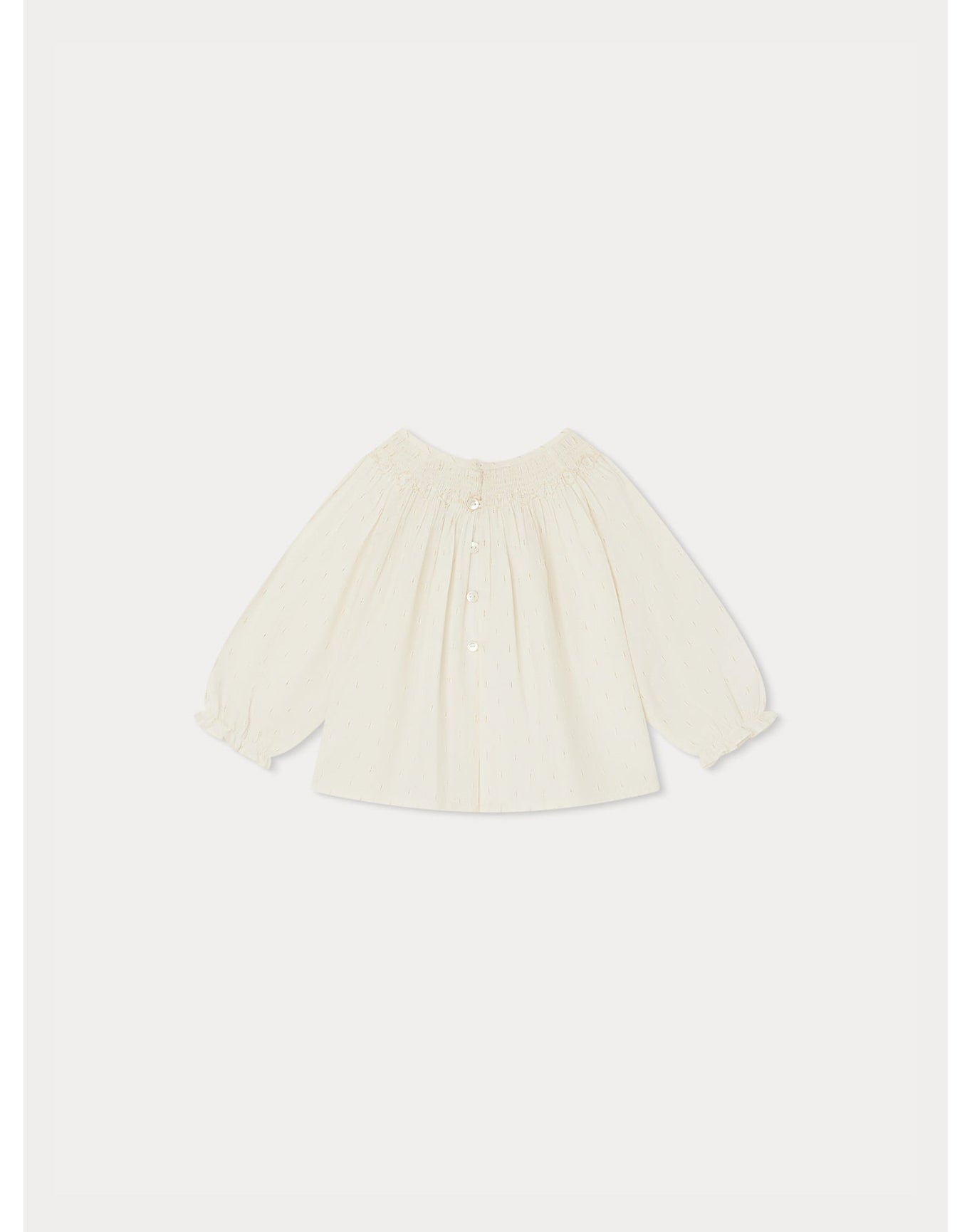 Girls | Griotte Smocked Blouse Printed | Gold