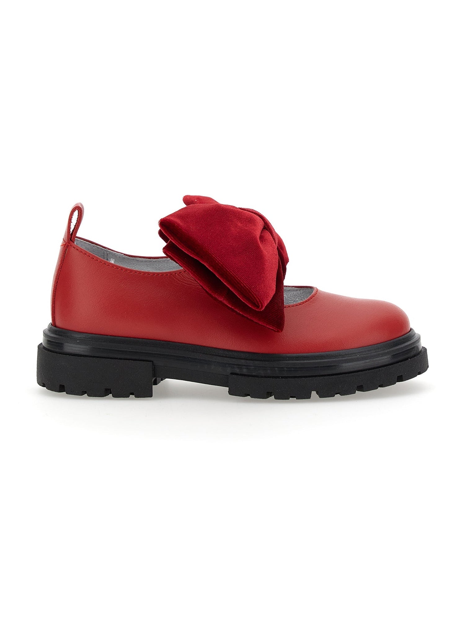 Girls | Nappa Ballet Flats With Maxi Bow | Ruby