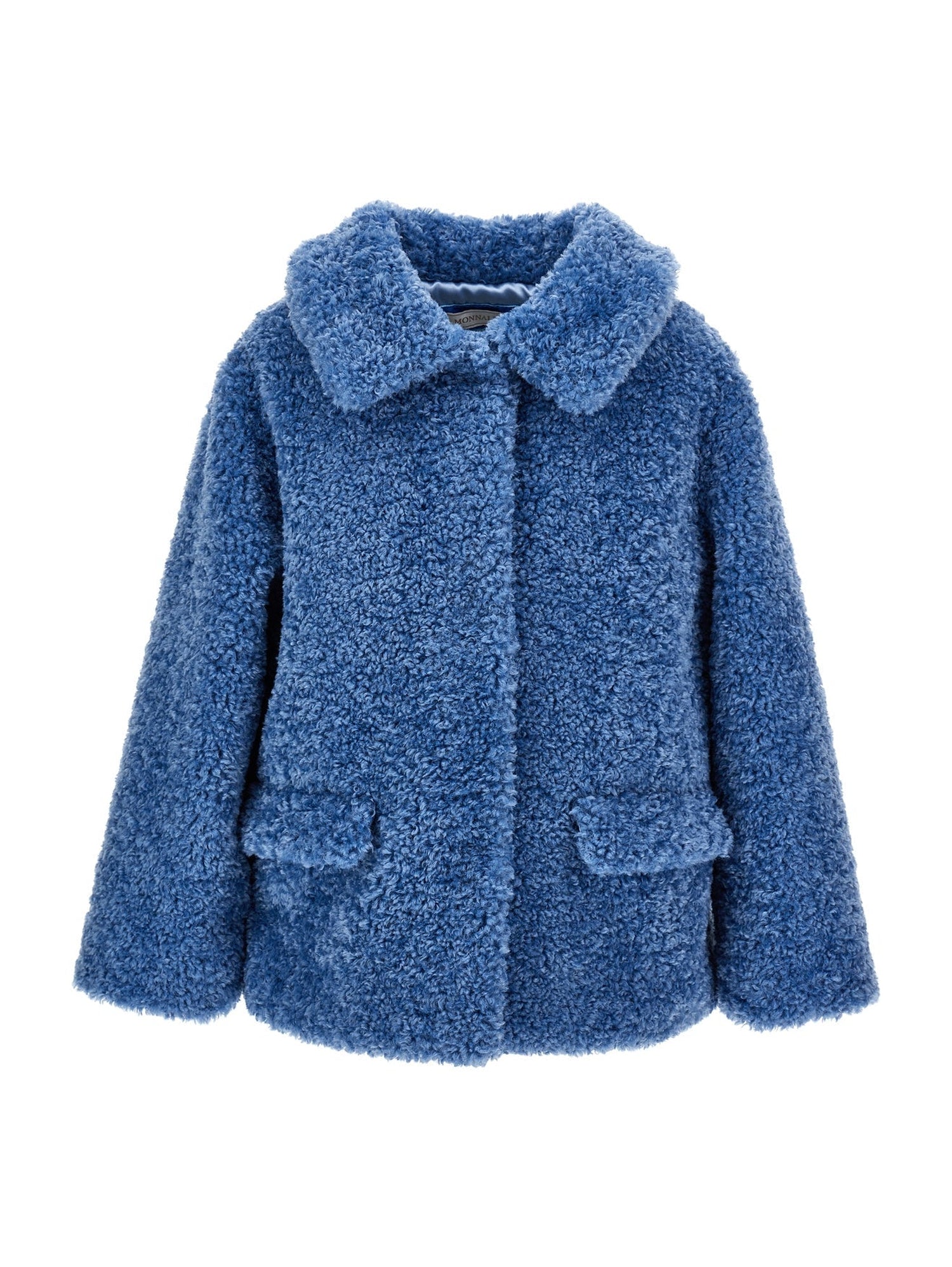 Girls | Plush Jacket With Pockets | Powder Blue