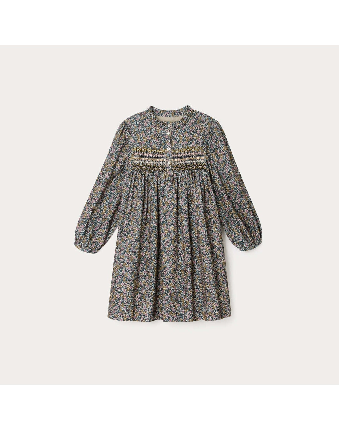 Girls | Tamsin Smocked Dress | Ink