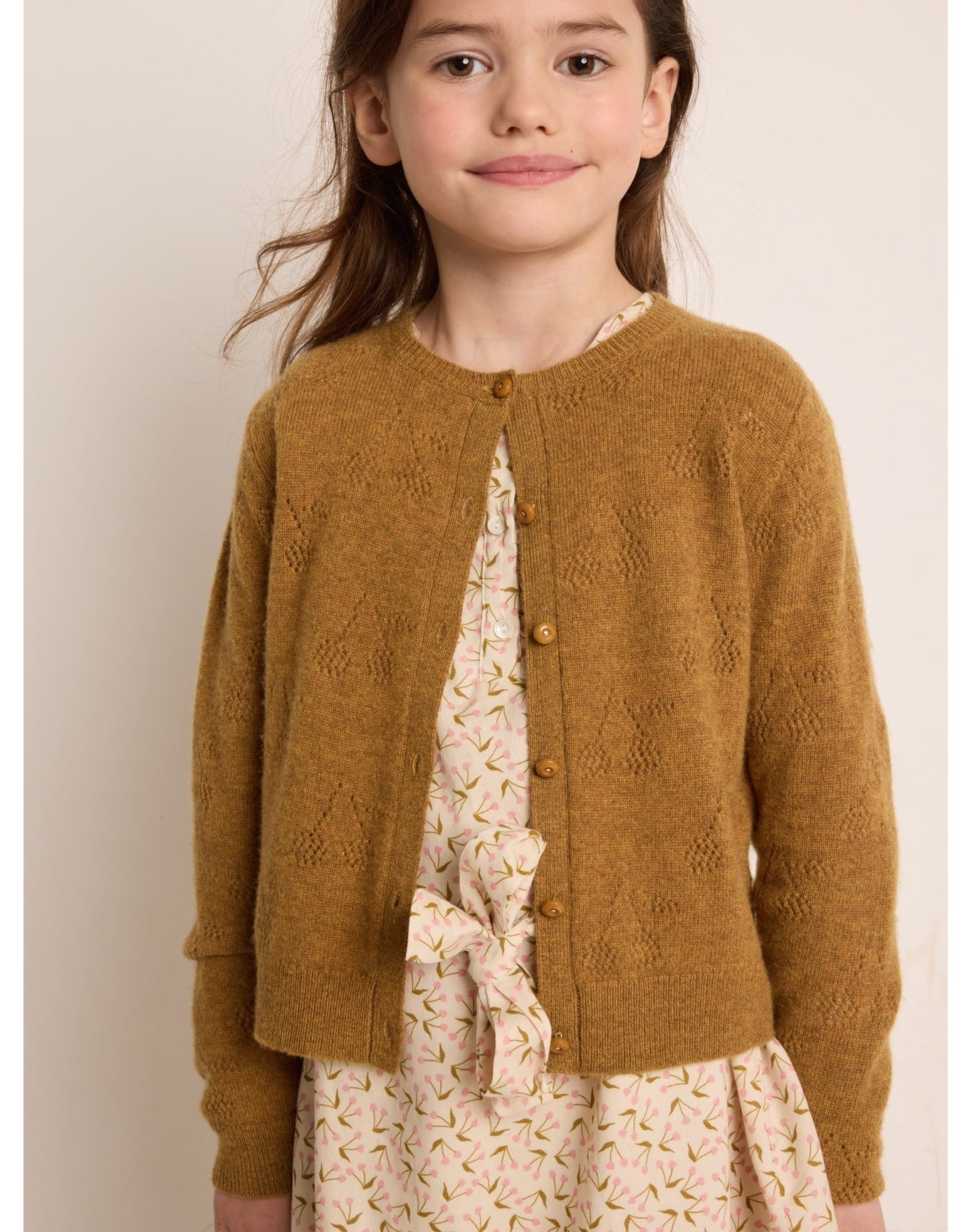 Girls | Thindra Cardigan | Camel