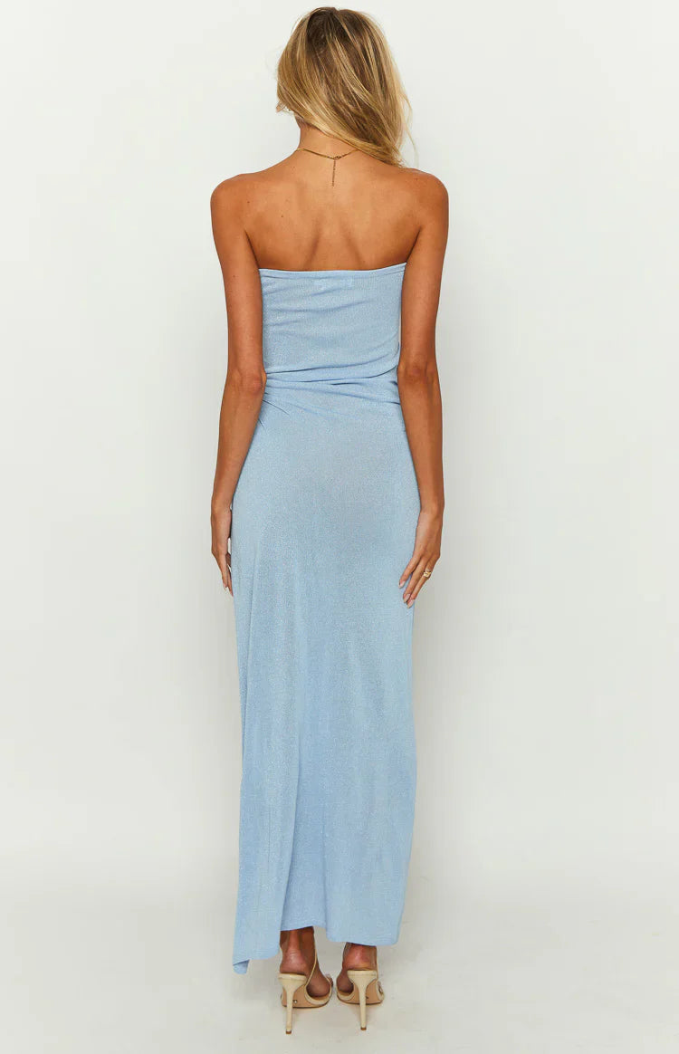 Girls' Night Out Knit Midi Dress | Blue