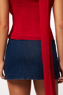 Womens | Micro Mini Denim Skirt | Dark Wash