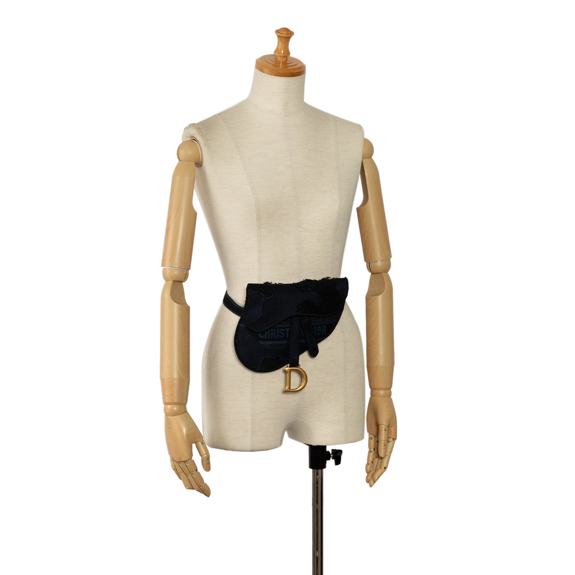 Dior | Pre-Owned Camouflage Saddle Belt Bag | Blue/Dark Blue