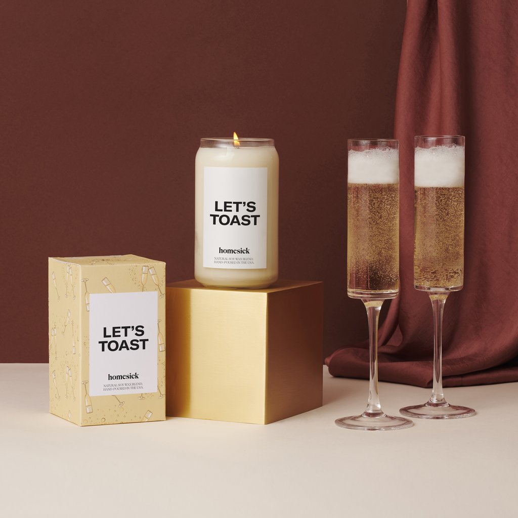 Homesick Candle: Let's Toast