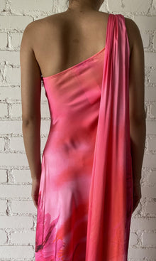 Hemant And Nandita | Abira Poly Satin Lycra Long Dress | Multicolor