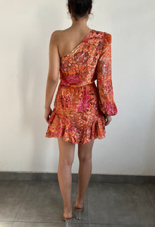 Hemant & Nandita | Amal Short Dress | Orange