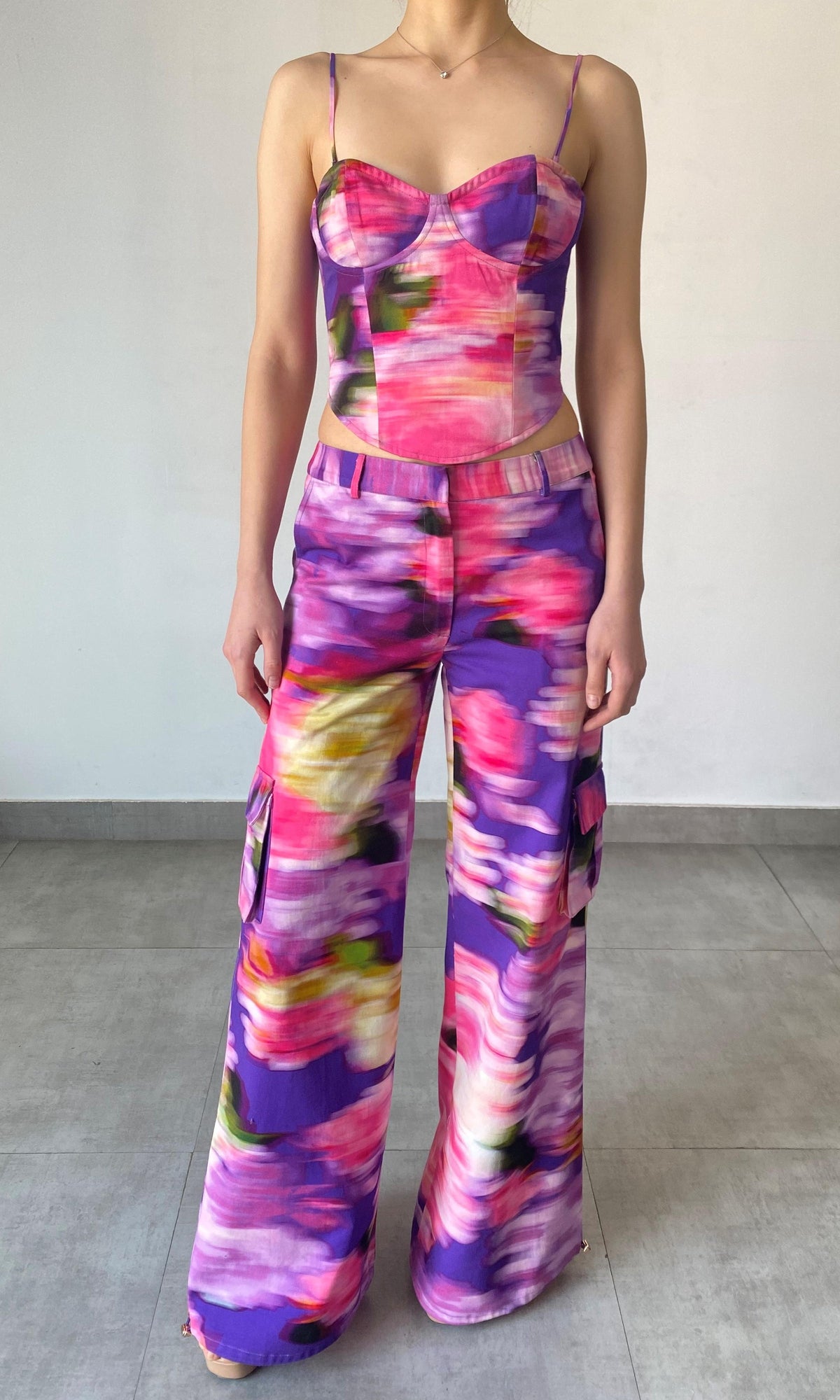 Womens | Anay Cotton Twill Pants | Purple