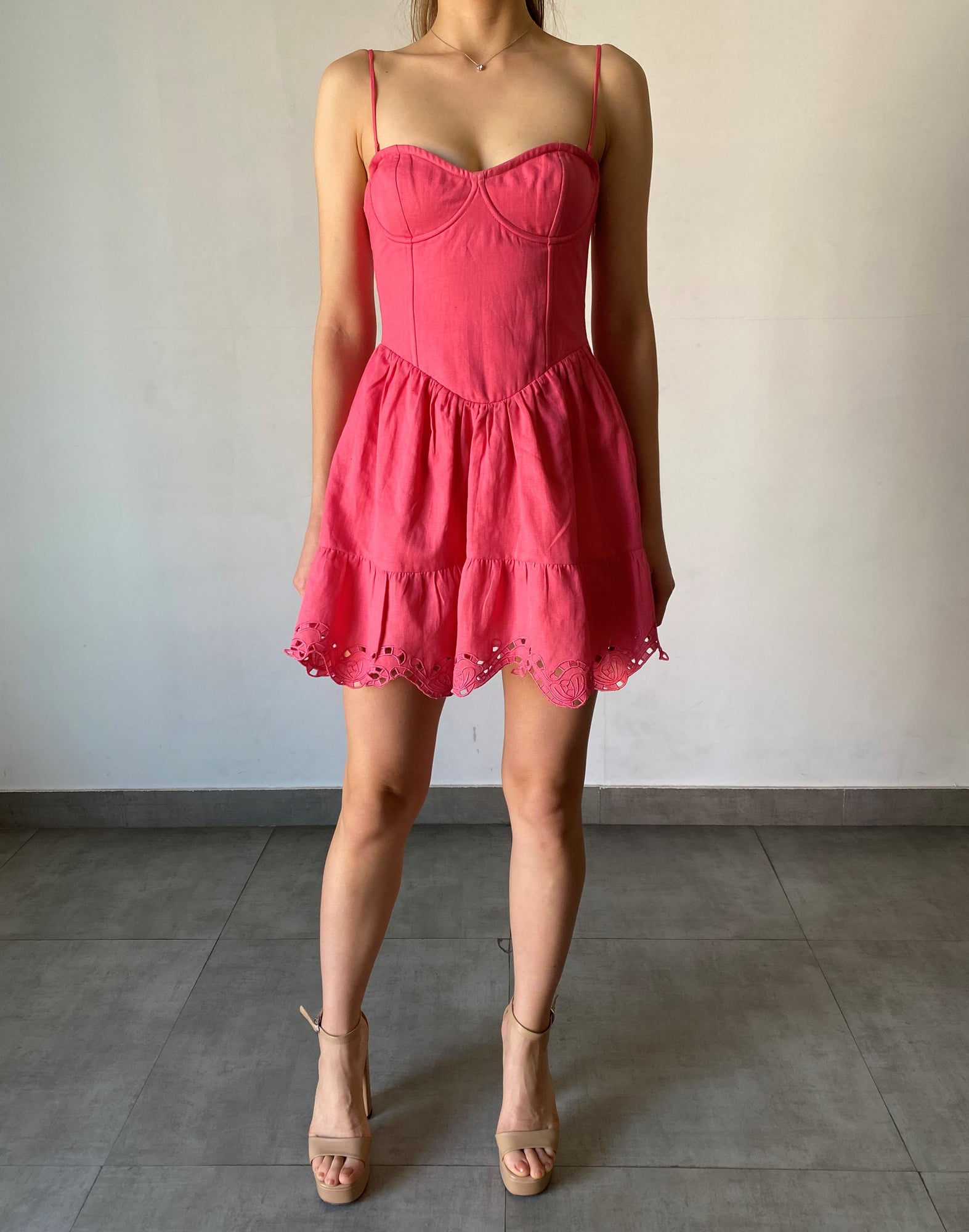 Hemant & Nandita | Anay Pin Short Dress | Pink