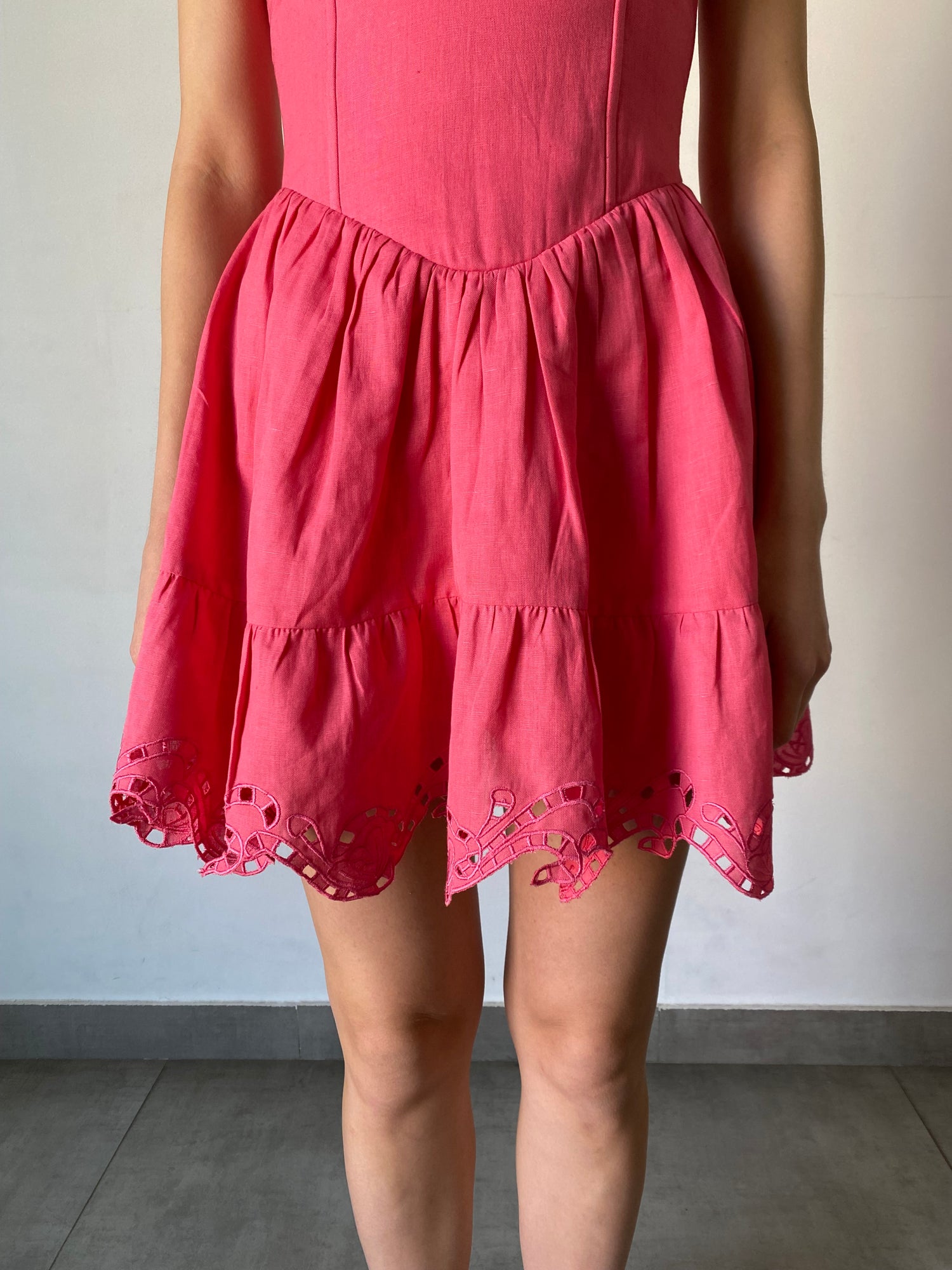 Hemant & Nandita | Anay Pin Short Dress | Pink