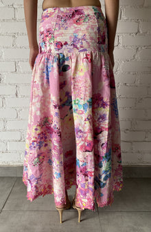 Long Skirt | Pink Floral