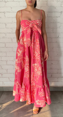 Hemant & Nandita | Asha Floral Long Dress | Pink
