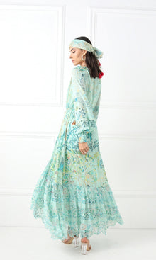 Hemant And Nandita | Cosmic Viscose Georgette Dobby Long Dress | Cosmic