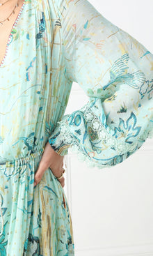 Hemant And Nandita | Cosmic Viscose Georgette Dobby Long Dress | Cosmic